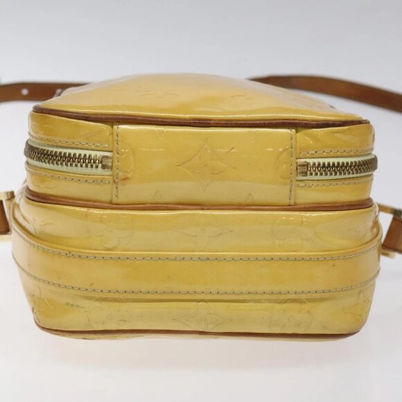 LOUIS VUITTON Monogram Vernis Wooster Shoulder Bag Yellow - Picture 5 of 15